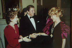 Joanne Herring with the Reagans