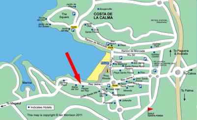 Santa Ponsa Street Map Mallorca Majorca
