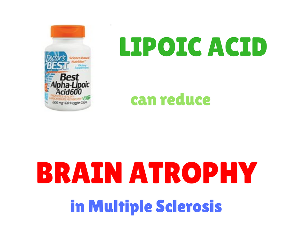 Lipoic Acid an anti-inflammatory supplrmrnt to reduce brain shrinkage