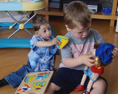 Alex alongside Patrick