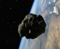 An approaching meteorite