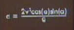 Trajectory Formula