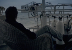 Brian Cox aboard Ship